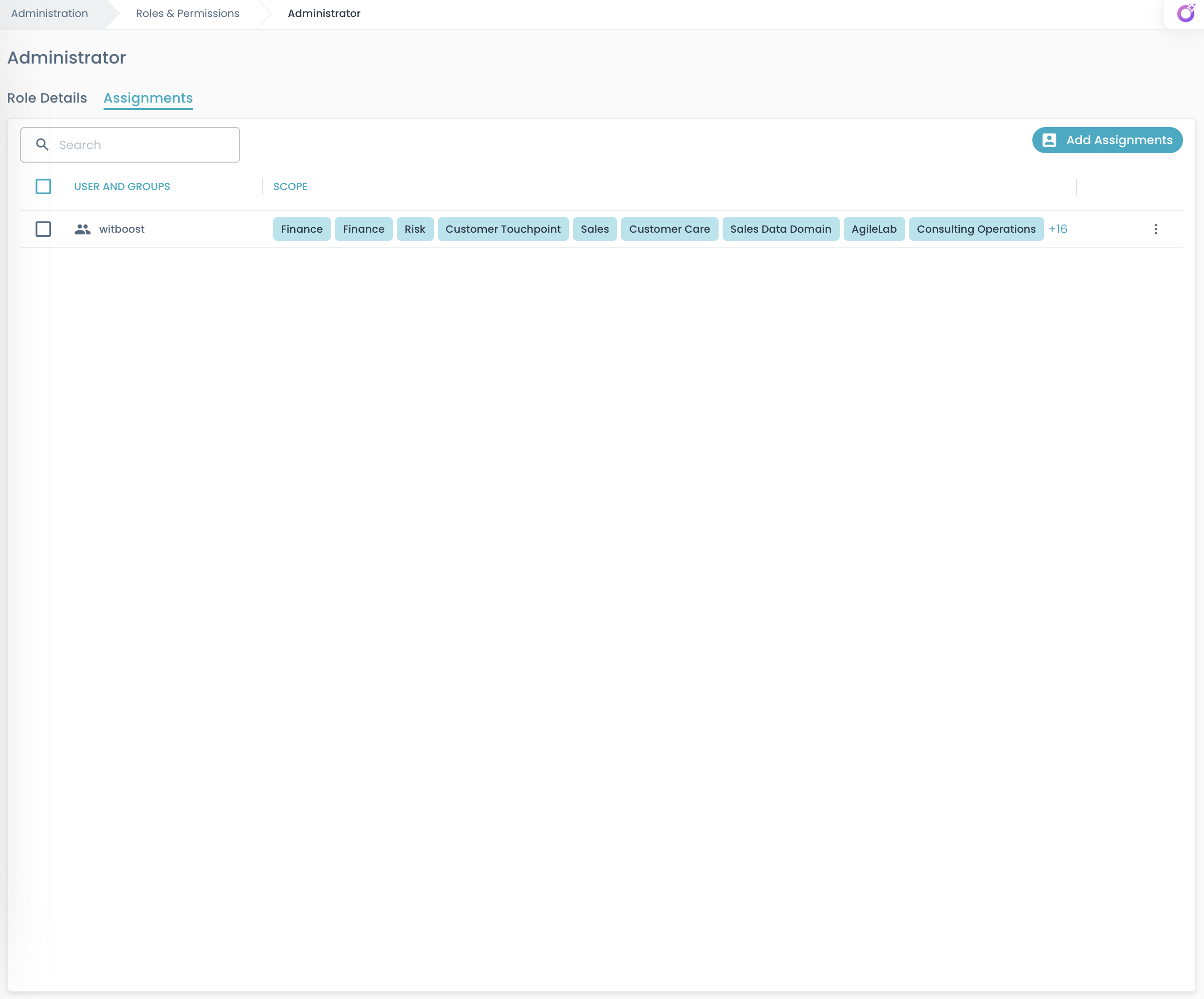 User Assignments