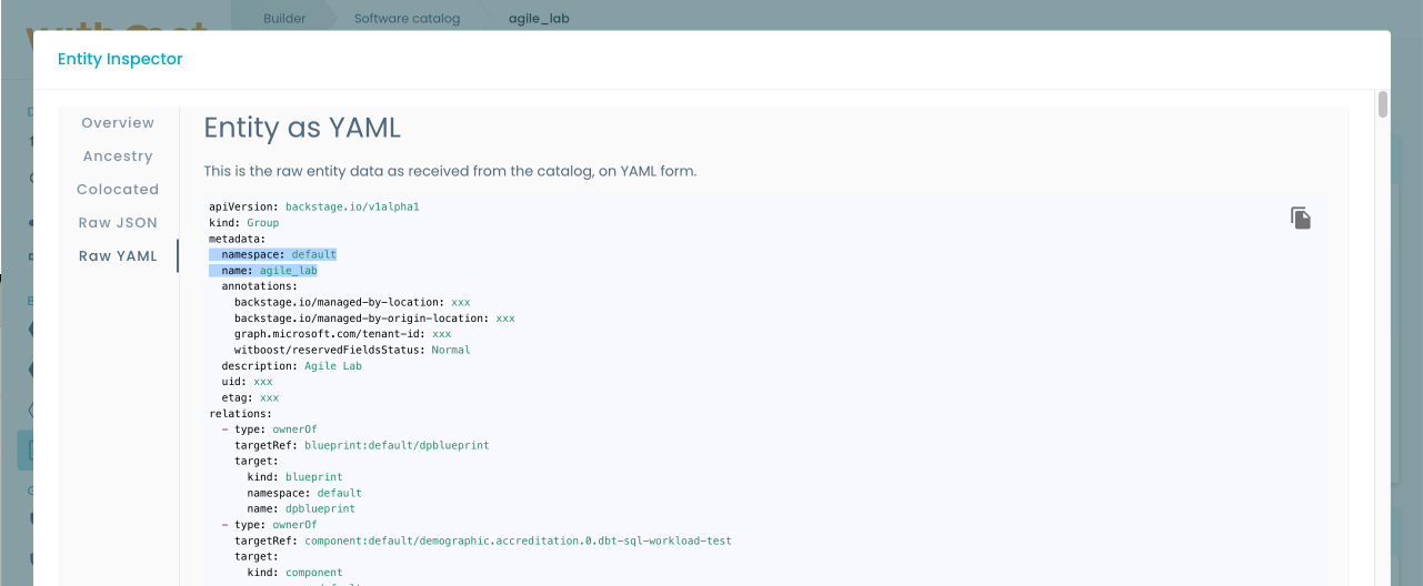 Group entity raw YAML fields